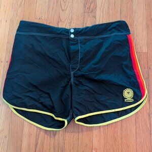 The Sungodz Racer X Black Boardshort, Made in the USA, in California - L - 34"